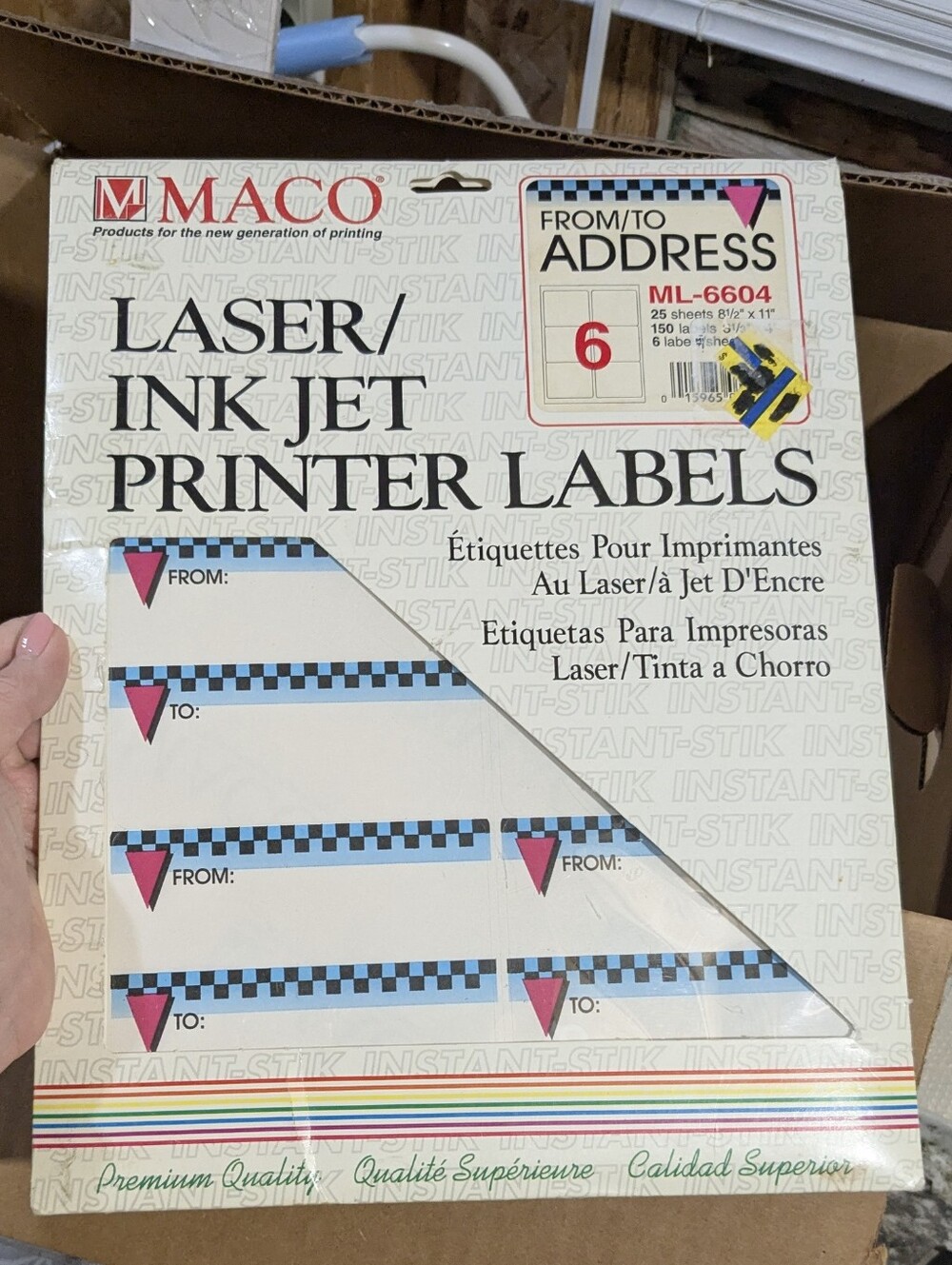 Vintage Retro MACO Printer Labels New old stock